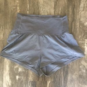 Lululemon high rise run shorts
